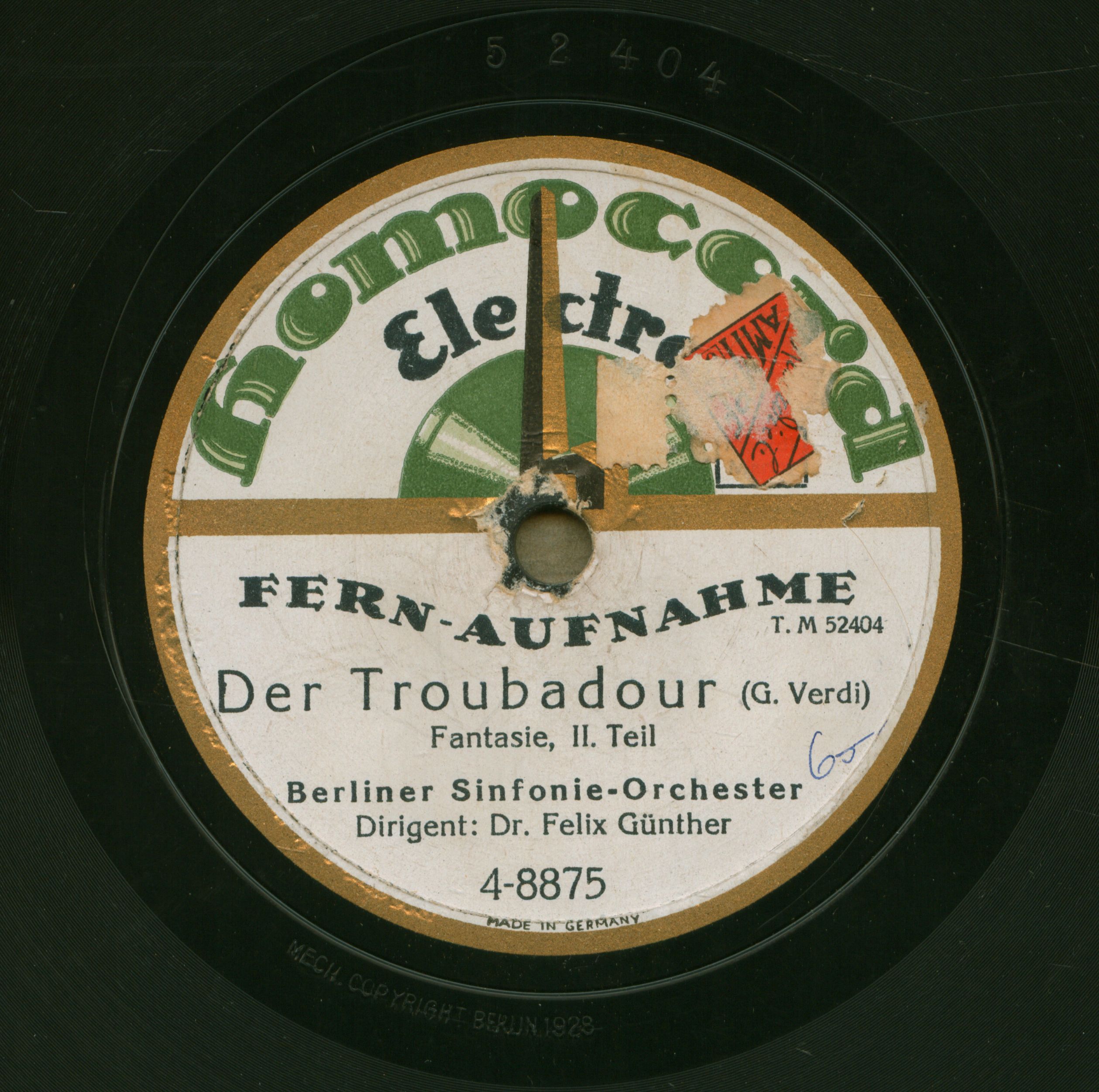 Der Troubadour [hangfelvétel] Fantasie